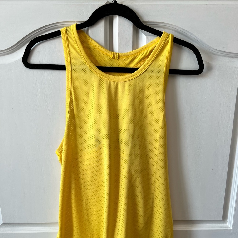 ZYIA Yellow Racer Back Tank size Large